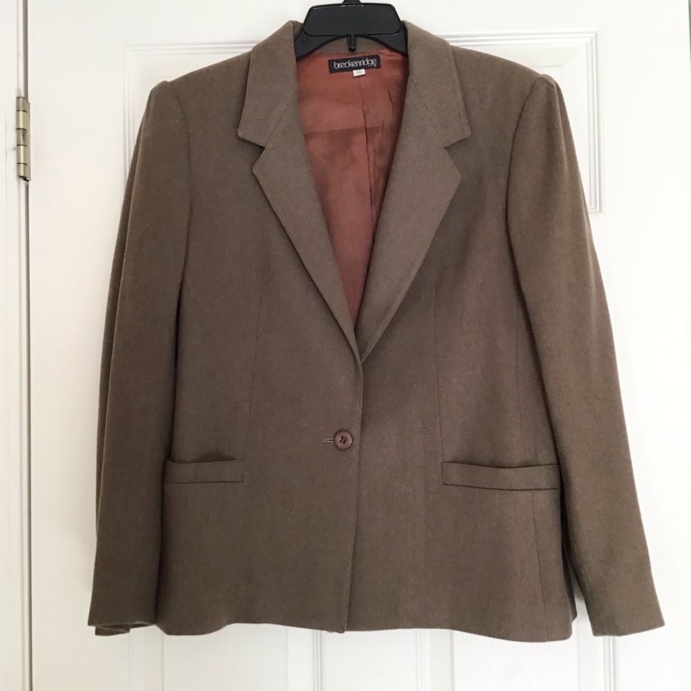 Vintage 80’s Breckenridge Double Button Wool Blazer